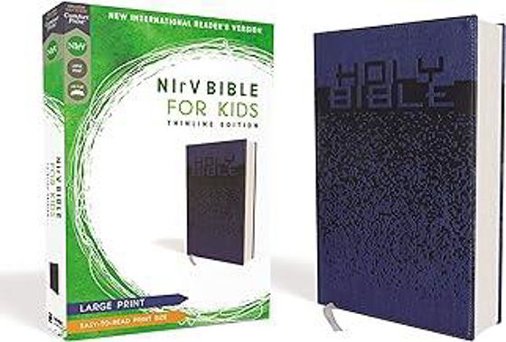 Picture of NIrV BIBLE FOR KIDS BLUE LARGE PRINT LEATHERSOFT